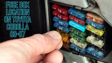 Toyota Corolla fuse box